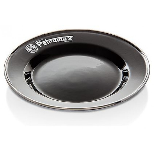 SET DE 2 ASSIETTES EN EMAIL PETROMAX NOIR ( 22cm )