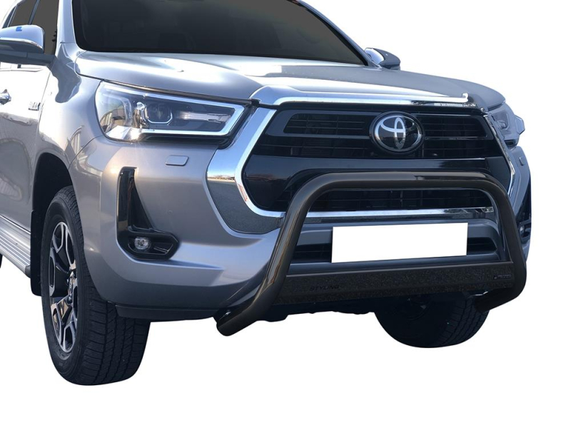 PROTECTION AVANT TUBULAIRE 63MM INOX NOIR HOMOLOGUEE CE POUR TOYOTA HILUX A PARTIR DE 2021