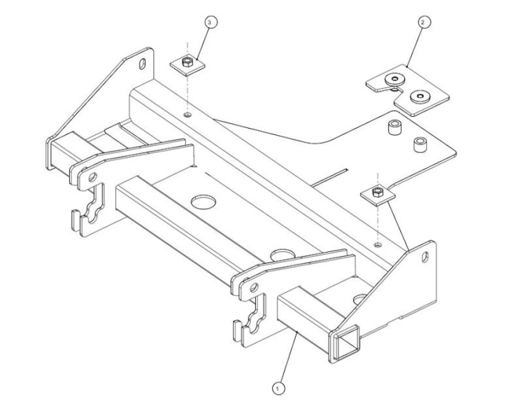 KIT DE MONTAGE POUR LAME A NEIGE SNOWAY POUR TOYOTA KDJ120/125 ET KDJ/GDJ150/155