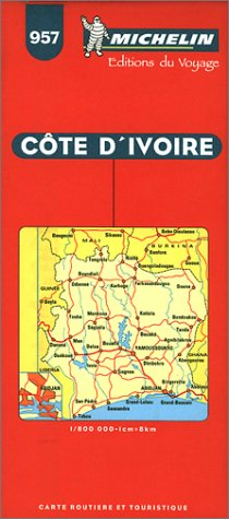 CARTE MICHELIN : COTE D'IVOIRE