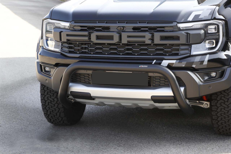 PROTECTION AVANT TUBULAIRE 76MM NOIR HOMOLOGUEE CE POUR FORD RANGER RAPTOR A PARTIR DE 2023