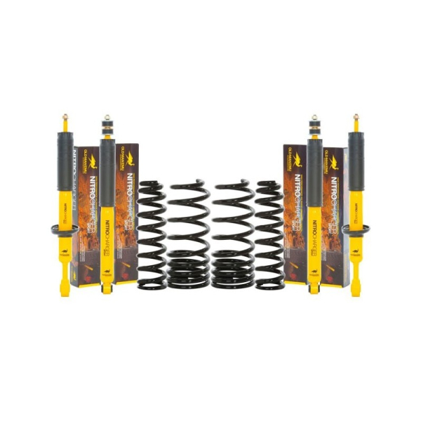 KIT DE SUSPENSION OME SPORT REHAUSSE +100MM TARAGE 400KG POUR TOYOTA LAND CRUISER 80 ET 105