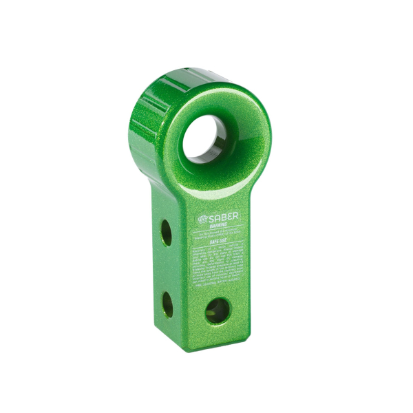 Carré d'attelage pour les cordes souples 7075 aluminium - Vert Prismatic