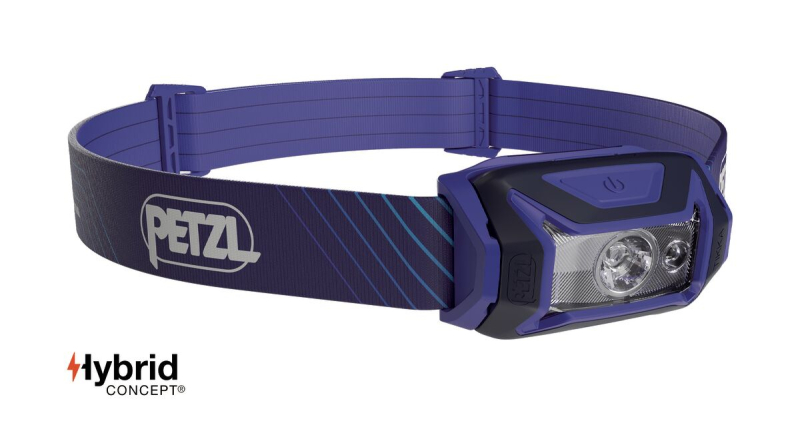 LAMPE FRONTALE COMPACTE RECHARGEABLE PETZL TIKKA CORE 450 LUMENS BLEU (BATTERIE CORE INCLUS)