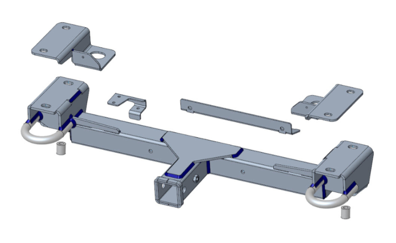 TRAVERSE DE TREUIL AMOVIBLE POUR FORD RANGER ET VOLKSWAGEN AMAROK A PARTIR DE 2023