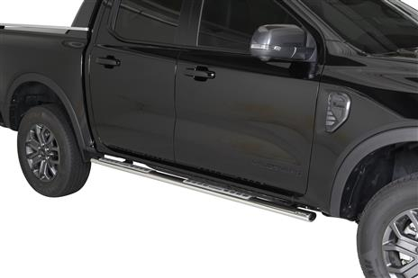 MARCHE PIEDS OVALE INOX POUR FORD RANGER EXTRA CABINE A PARTIR DE 2012