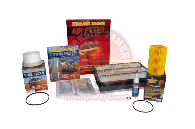 KIT 4 FILTRES TERRAIN TAMER POUR TOYOTA VDJ/76/78/79 4.0L DIESEL 2007-2019