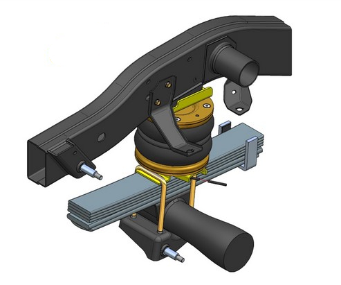 RENFORT DE SUSPENSION PNEUMATIQUE ARRIERE (BOUDINS) POUR MITSUBISHI L200 DE 2006 A 2015 (SANS COMPRESSEUR)