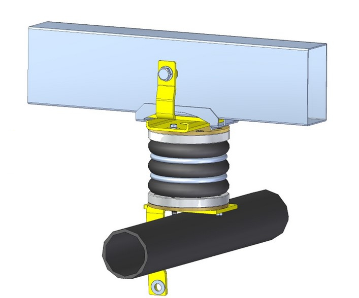 RENFORT DE SUSPENSION PNEUMATIQUE ARRIERE (BOUDINS) POUR VOLKSWAGEN AMAROK DE 2010 A 2022 (SANS COMPRESSEUR)