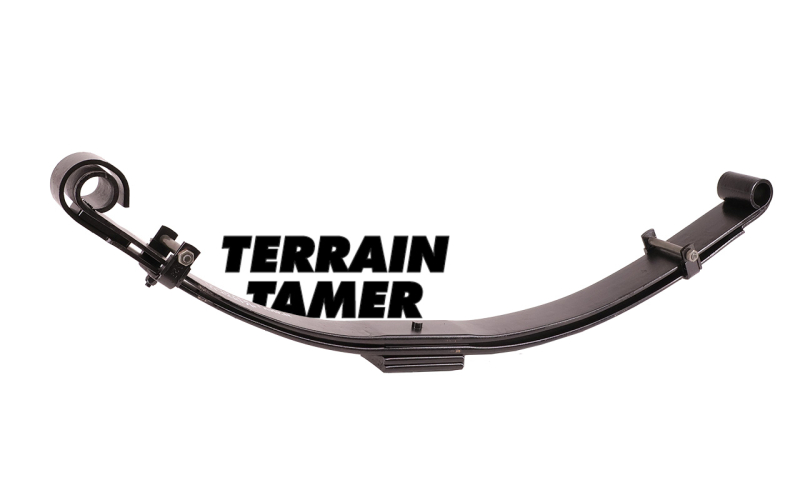 LAMES PARABOLIQUES DE SUSPENSION AVANT REHAUSSE +50MM TARAGE +100KG TERRAIN TAMER POUR TOYOTA 45/46 APRES 1980