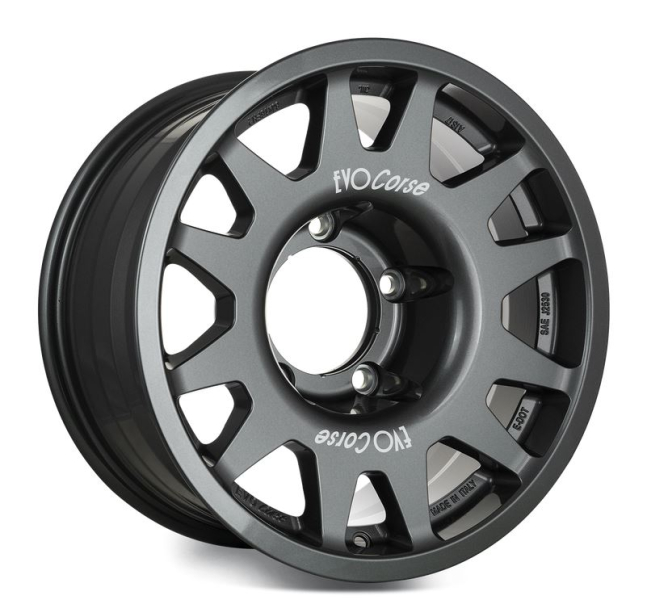 JANTE ALUMINIUM RENFORCE RAID EVO CORSE DAKAR ZERO 7x16&quot; ET -10 GRIS ANTHRACITE POUR TOYOTA HZJ/FZJ/GRJ/VDJ71/76/78/79/105