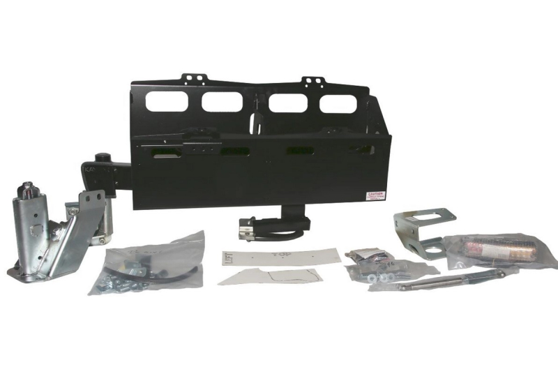 SUPPORT DOUBLE JERRICAN GAUCHE KAYMAR  POUR TOYOTA LANDCRUISER 200 V8 A PARTIR DE 2008