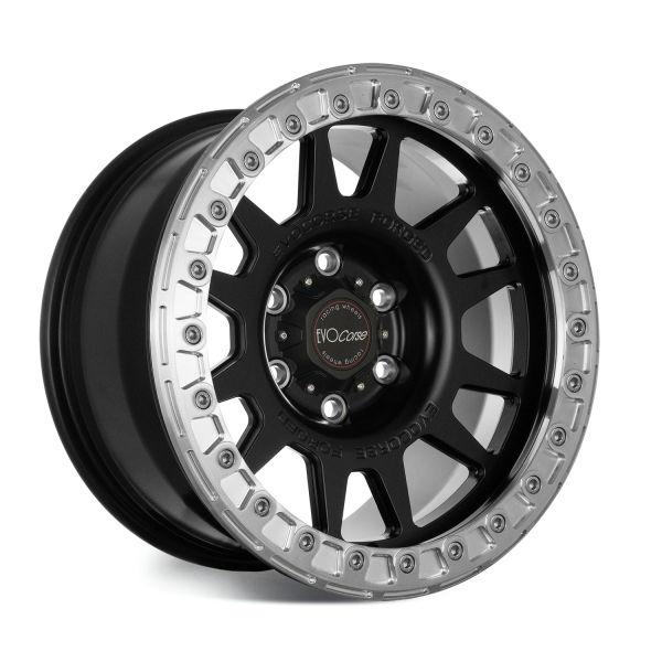 JANTE ALUMINIUM BEADLOCK FORGEE RAID EVO CORSE DAKAR 9x17&quot; ET 0 NOIRE MAT POUR TOYOTA HILUX VIGO/REVO ET LAND CRUISER J120/150