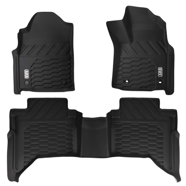 TAPIS DE SOL AVANT GAUCHE + DROITE ET ARRIERE ARB POUR TOYOTA LAND CRUISER 76 79DC 2007-2023