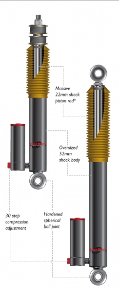 AMORTISSEUR T-SHOCK AVANT POUR TOYOTA LJ / KZJ 70/73