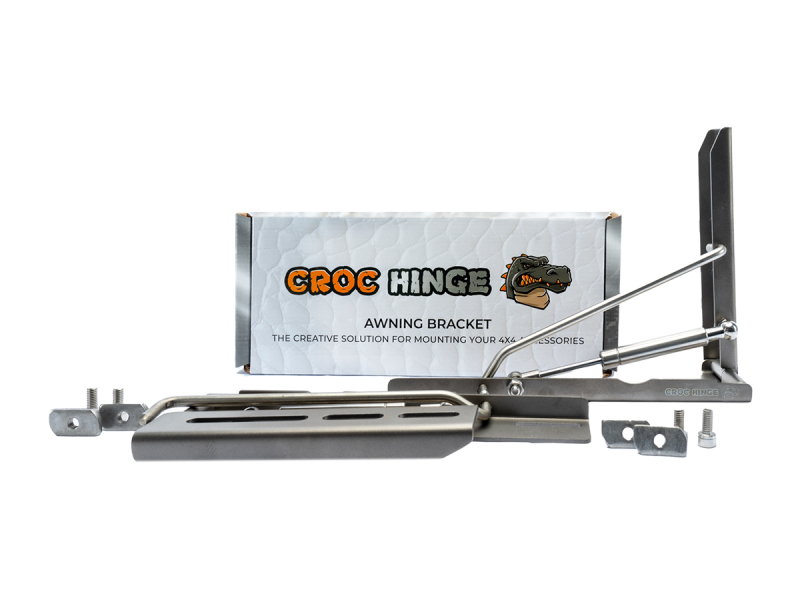 SUPPORT DE AUVENT LATERAL RABATTABLE AVEC VERIN D'ASSISTANCE CROC HINGE