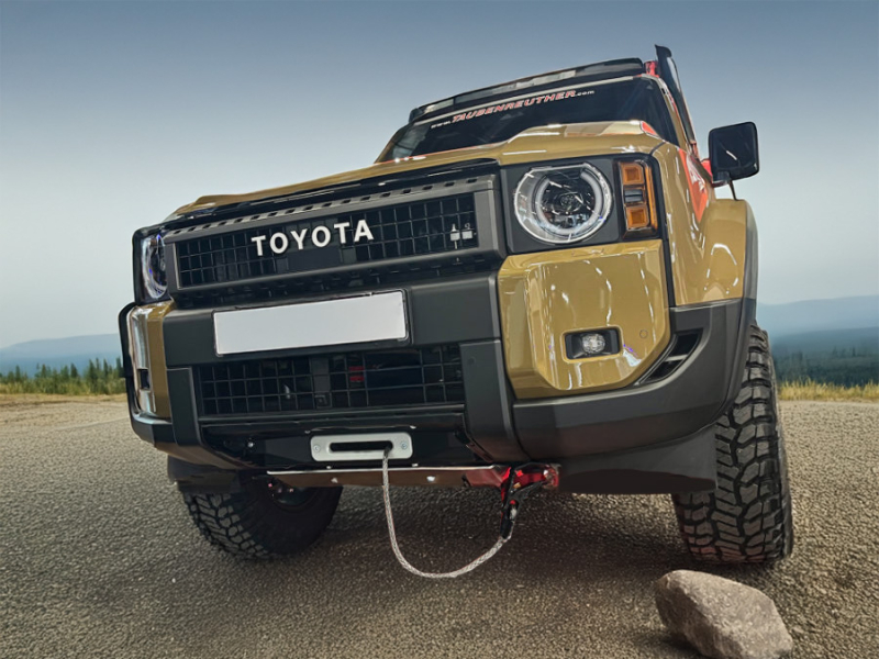 PLATINE DE TREUIL INTEGRÉE A LA CALANDRE ET TREUIL WARN VR EVO 10S POUR TOYOTA LAND CRUISER J250