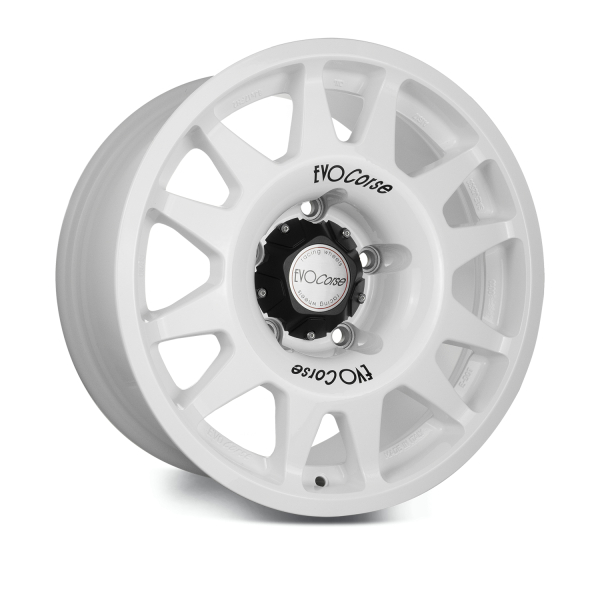 JANTE ALUMINIUM RENFORCE RAID EVO CORSE DAKAR ZERO 8x17&quot; ET 0 BLANC MAT POUR TOYOTA HZJ/FZJ/GRJ/VDJ71/76/78/79/105