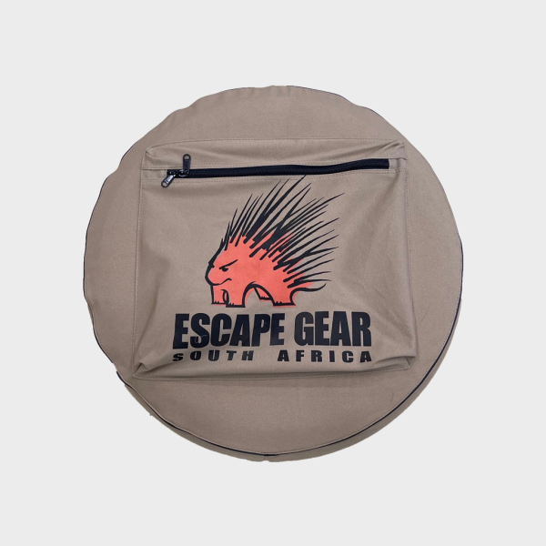 HOUSSE DE ROUE DE SECOURS 29&quot; KAKI AVEC POCHETTE DE RANGEMENT ESCAPE GEAR