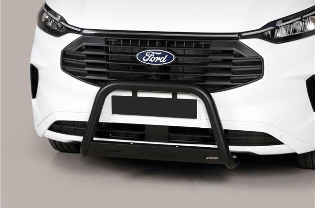 PROTECTION AVANT TUBULAIRE 63MM PARE BUFFLE THERMOLAQUÉ NOIR HOMOLOGUEE CE POUR FORD TRANSIT CUSTOM 2023+
