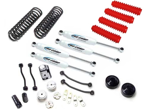 KIT REHAUSSE PROCOMP REHAUSSE + 100 MM POUR JEEP WRANGLER JK A PARTIR DE 2007