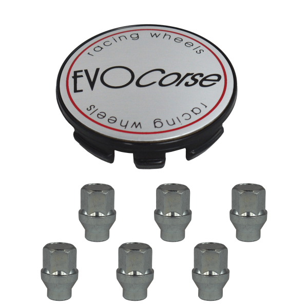 KIT VISSERIE 12X1.25 INOX ET CACHE MOYEU (POUR UNE JANTE)