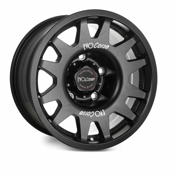 JANTE ALUMINIUM RENFORCE RAID EVO CORSE DAKAR ZERO 8x16&quot; ET 0 NOIR MAT POUR TOYOTA LAND CRUISER SERIE 7 1999+