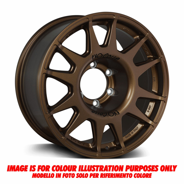 JANTE ALUMINIUM RENFORCE RAID EVO CORSE DAKAR ZERO 8x16&quot; ET 0 BRONZE MAT POUR TOYOTA LAND CRUISER SERIE 7 1999+