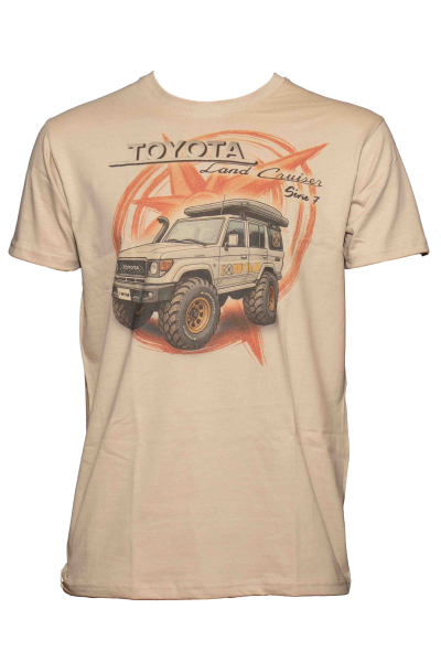 T-SHIRT LAND CRUISER BOUSSOLE BEIGE TAILLE XXL