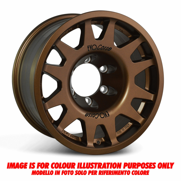JANTE ALUMINIUM RENFORCE RAID EVO CORSE DAKAR ZERO 8x16&quot; ET -20 BRONZE BRILLANT POUR TOYOTA HDJ80 KZJ/KDJ90/95 ET HILUX