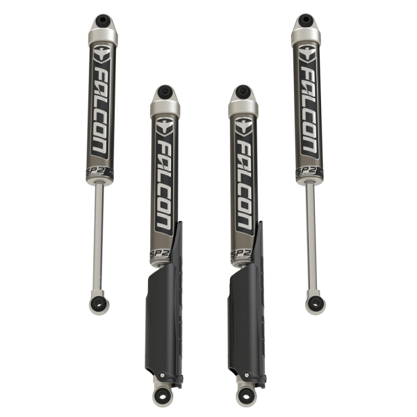 KIT D'AMORTISSEURS FALCON 2.1 MONOTUBE SP2 POUR REHAUSSE 2&quot;-3.5&quot; POUR JEEP WRANGLER JT GLADIATOR