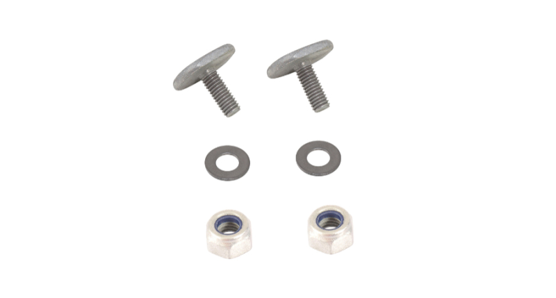 KIT DE 2 BOULONS EN T M8X16 AVEC ECROUS POUR FIXATION DE COLLIER DE SERRAGE SUR BARRE DE TOIT VORTEX ET SPORTZ
