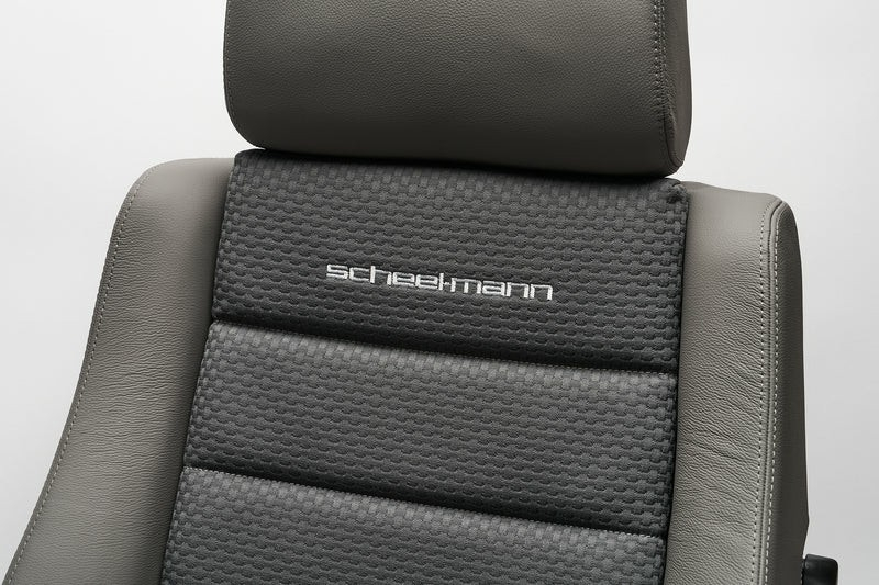OPTION POUR SIEGE SCHEEL-MANN : TISSU D'ASSISE S242 GRIS TRESSÉ