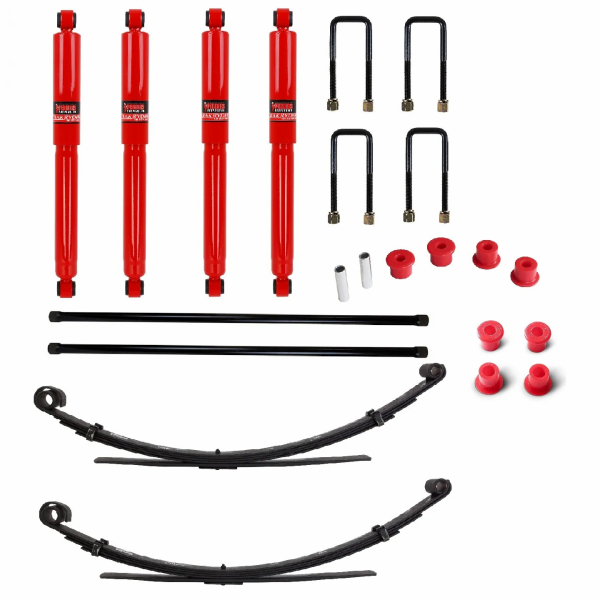 KIT DE SUSPENSION PEDDERS REHAUSSE +40MM TARAGE HEAVY DUTY POUR TOYOTA HILUX 1997-2005
