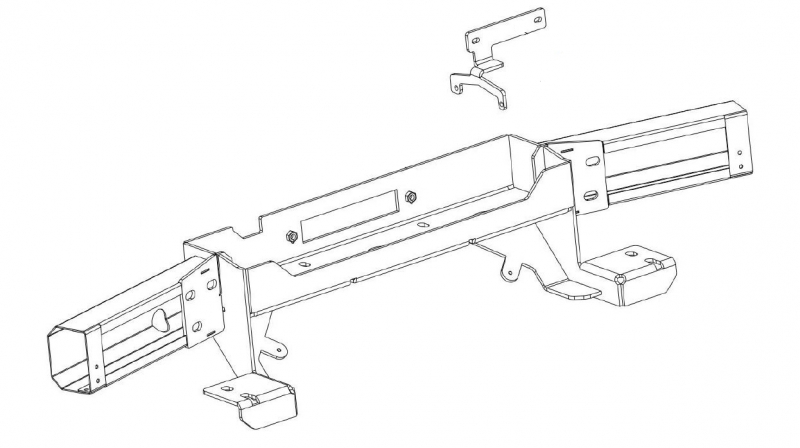 KIT DE MONTAGE INTEGRE POUR TREUIL POUR TOYOTA LANDCRUISER 200 V8