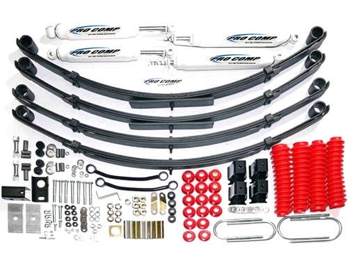 KIT COMPLET SUSPENSION PROCOMP REHAUSSE +100MM POUR JEEP WRANGLER YJ DE 1987 A 1995