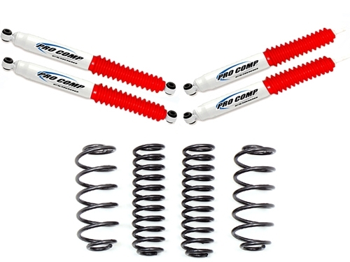 KIT SUSPENSION PROCOMP REHAUSSE +50MM POUR JEEP WRANGLER TJ DE 1996 A 2005