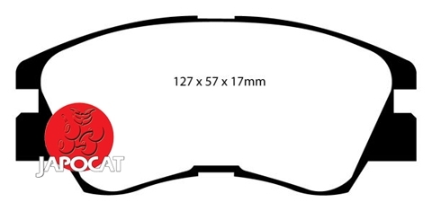 PLAQUETTES DE FREIN AVANT POUR MITSUBISHI L200 ET PAJERO