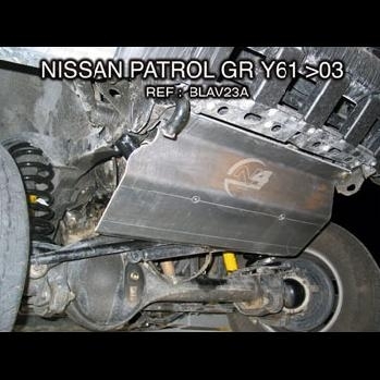 BLINDAGE AVANT N4 8MM POUR NISSAN PATROL Y61 APRES 2003