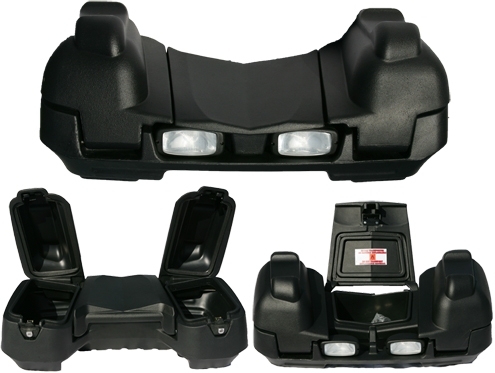 COFFRE AVANT PLUS HALOGENE QUAD NOIR