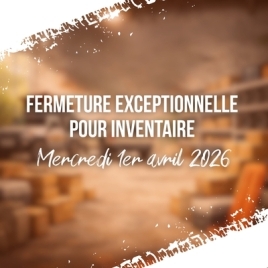 Fermeture exceptionnelle pour inventaire 01.04.2026