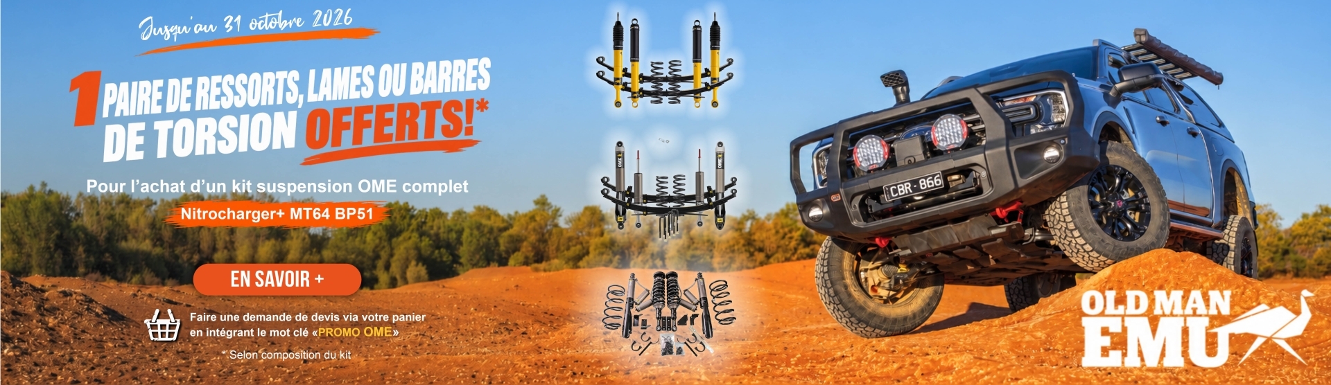OME Promotion kit suspension - septembre et octobre - 2026