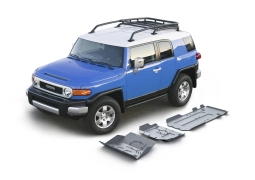 KIT DE 3 BLINDAGES ALUMINIUM 6 MM RIVAL POUR TOYOTA FJ CRUISER ET KDJ120/125 