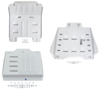 KIT DE 3 BLINDAGES ALUMINIUM 6 MM RIVAL POUR ISUZU D-MAX A PARTIR DE 2020 