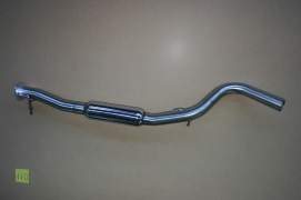 ECHAPPEMENT INOX : INTERMEDIAIRE AVEC SILENCIEUX POUR JEEP WRANGLER JK 3 PORTES DE 2007-2010 2.8L CRD 177HP