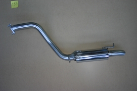 ECHAPPEMENT INOX : TUBE ARRIERE AVEC RESONATEUR POUR MITSUBISHI PAJERO DID 5 PORTES DE 2000-2010 3.2L TD 165/200HP