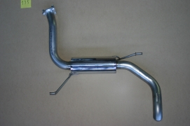 ECHAPPEMENT INOX : EURO 4 SILENCIEUX ARRIERE SORTIE A DROITE POUR MITSUBISHI PAJERO IV DID 3 PORTES DE 2006-2010 3.2L TD 200HP