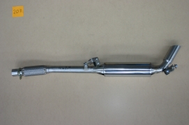ECHAPPEMENT INOX : SORTIE LATERALE APRES TUBE PRIMAIRE ET FLEXIBLE POUR TOYOTA LAND CRUISER LJ70 DE 1985-1989 2.4L TD 90HP