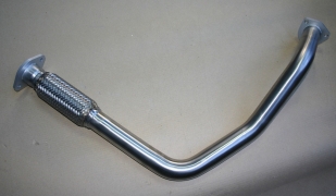 ECHAPPEMENT INOX : TUBE PRIMAIRE AVEC FLEXIBLE POUR TOYOTA LAND CRUISER BJ73 DE 1984-1990 3.4L D 90HP