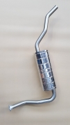 ECHAPPEMENT INOX : SILENCIEUX ARRIERE COMPLET POUR TOYOTA LAND CRUISER BJ40 DE 1974-1980 3.0L D 80HP